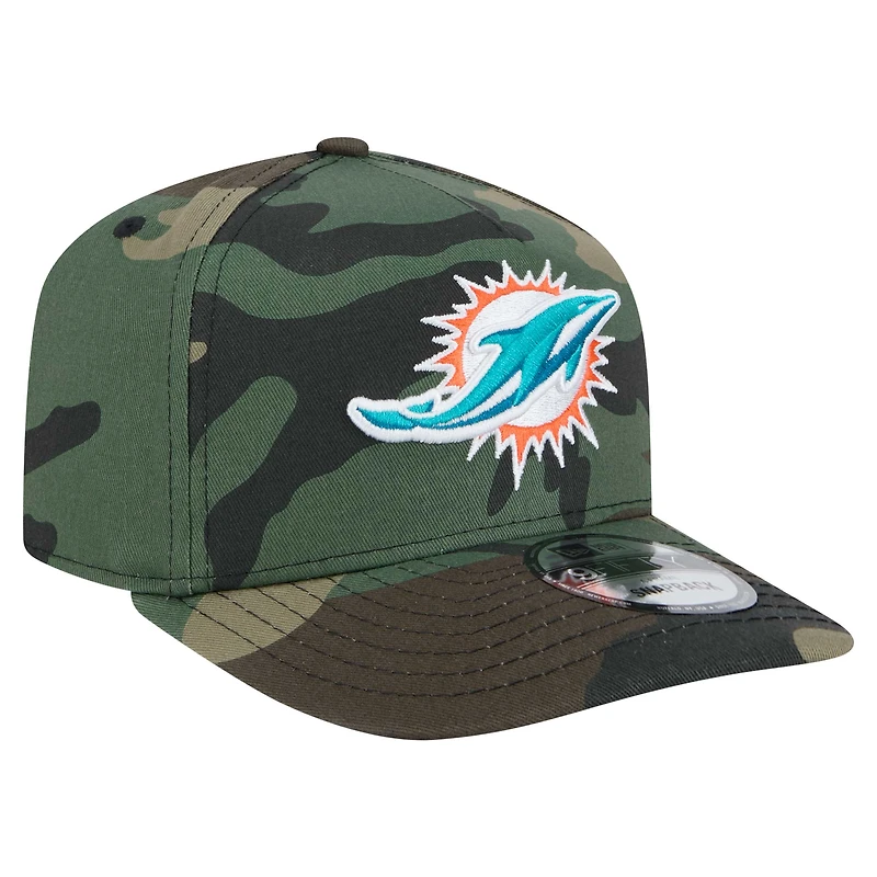 Casquette à visière camouflage Miami Dolphins Woodsy 9FIFTY de New Era pour homme