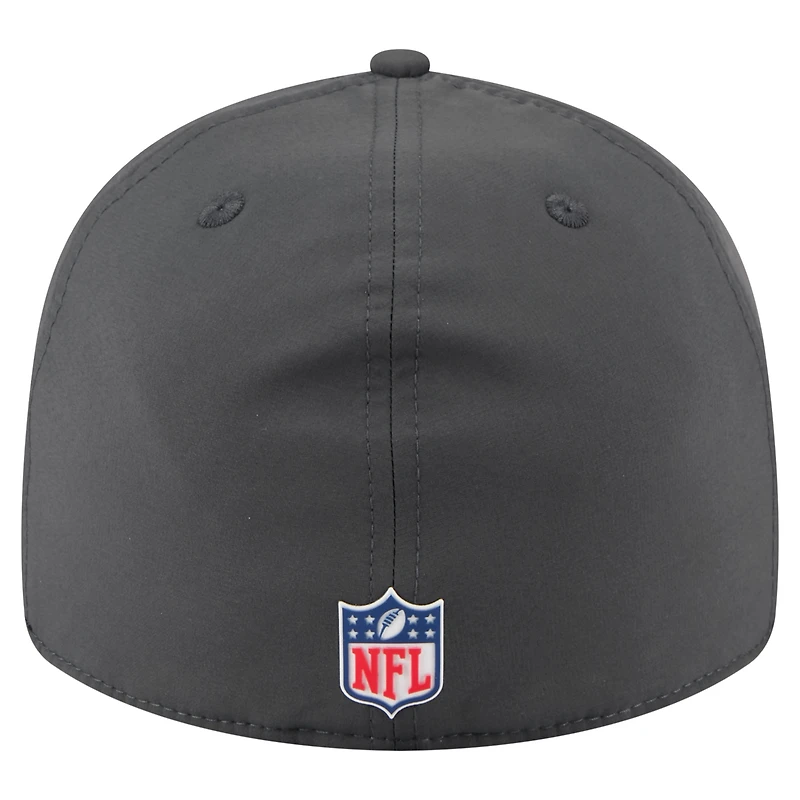 Men's New Era Charcoal Miami Dolphins 2025 Sideline Cold Weather Retro Crown 59FIFTY Fitted Hat