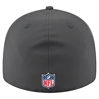 Men's New Era Charcoal Miami Dolphins 2025 Sideline Cold Weather Retro Crown 59FIFTY Fitted Hat
