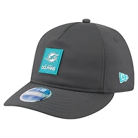 Men's New Era Charcoal Miami Dolphins 2025 Sideline Cold Weather Retro Crown 59FIFTY Fitted Hat