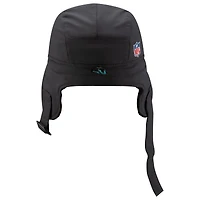 Men's New Era Charcoal Miami Dolphins 2025 Sideline Cold Weather Runner Dog Ear Adjustable Hat