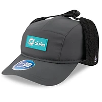 Men's New Era Charcoal Miami Dolphins 2025 Sideline Cold Weather Runner Dog Ear Adjustable Hat