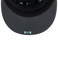 Men's New Era Charcoal Miami Dolphins 2025 Sideline Cold Weather Split Panel 9FIFTY Snapback Hat