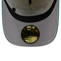 Men's New Era Cream/Aqua Miami Dolphins 2025 NFL Draft A-Frame 59FIFTY Fitted Hat