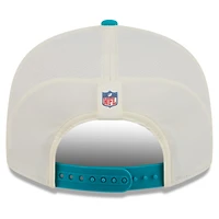 Men's New Era  Cream/Aqua Miami Dolphins 2026 NFL Training Camp 9FIFTY Snapback Hat