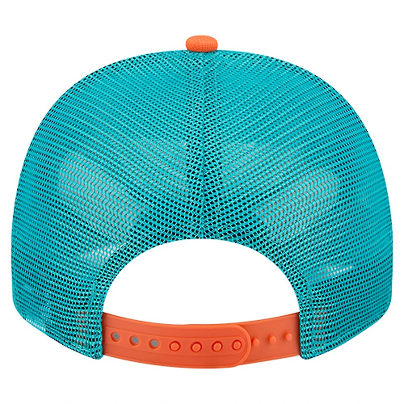 Casquette snapback A-Frame 9FIFTY pour homme New Era crème/aqua Miami Dolphins Banner