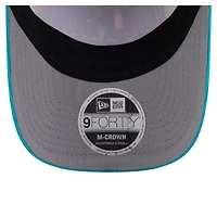 Men's New Era  Cream/Aqua Miami Dolphins Throwback Two-Tone Sided Corduroy 9FORTY A-Frame Adjustable Hat