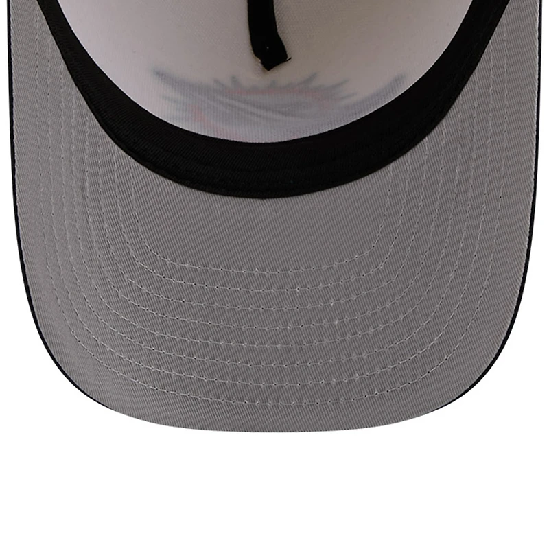 Casquette snapback 9FIFTY Team A-Frame pour homme, couleur crème, collection Rivalries 2025 des Dolphins de Miami New Era