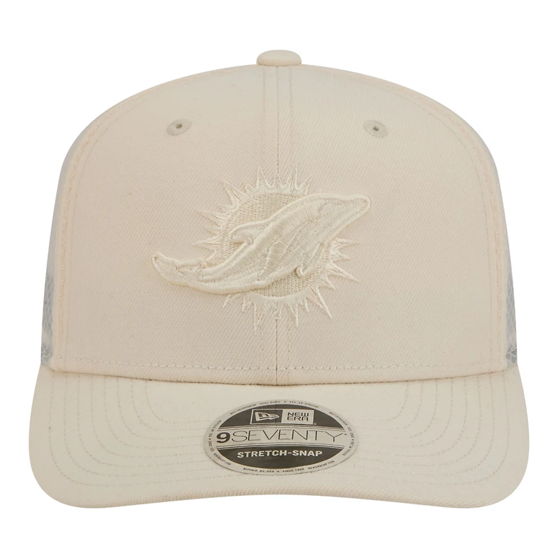 Men's New Era Cream Miami Dolphins Color Pack 9SEVENTY Adjustable Hat