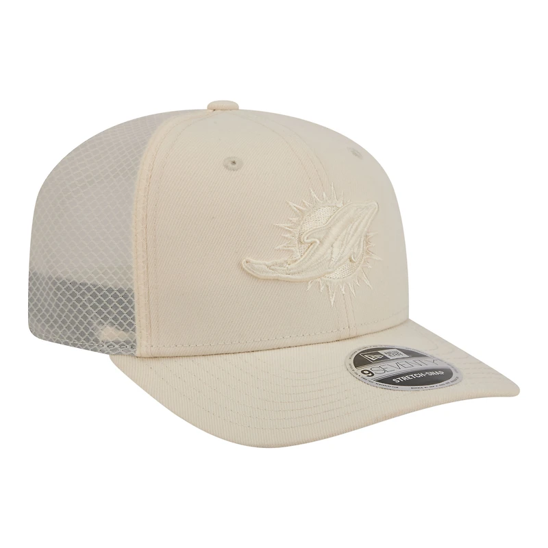 Men's New Era Cream Miami Dolphins Color Pack 9SEVENTY Adjustable Hat