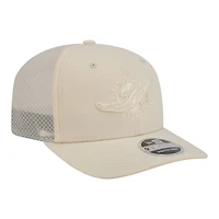 Men's New Era  Cream Miami Dolphins Color Pack 9SEVENTY Adjustable Hat