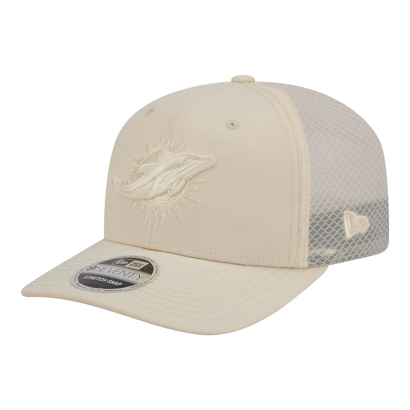 Men's New Era Cream Miami Dolphins Color Pack 9SEVENTY Adjustable Hat