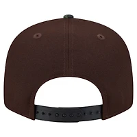 Men's New Era  Dark Brown Miami Dolphins Burnt Wood Camo 9FIFTY Snapback Hat