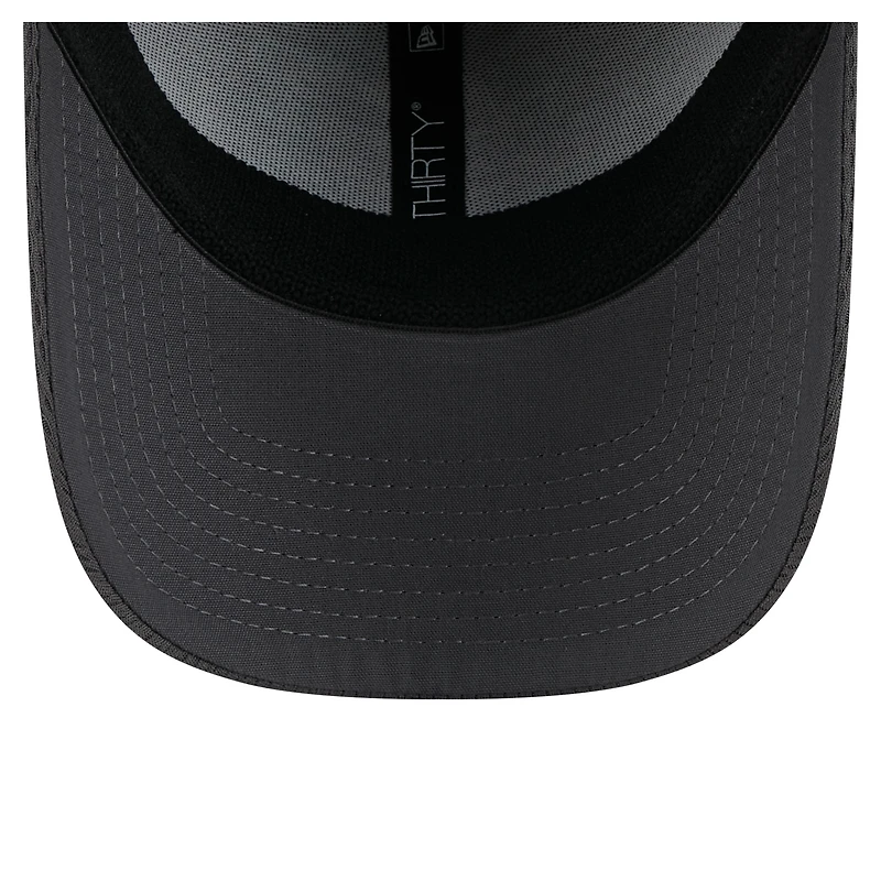 Men's New Era Graphite Miami Dolphins  Main 39THIRTY Flex Hat