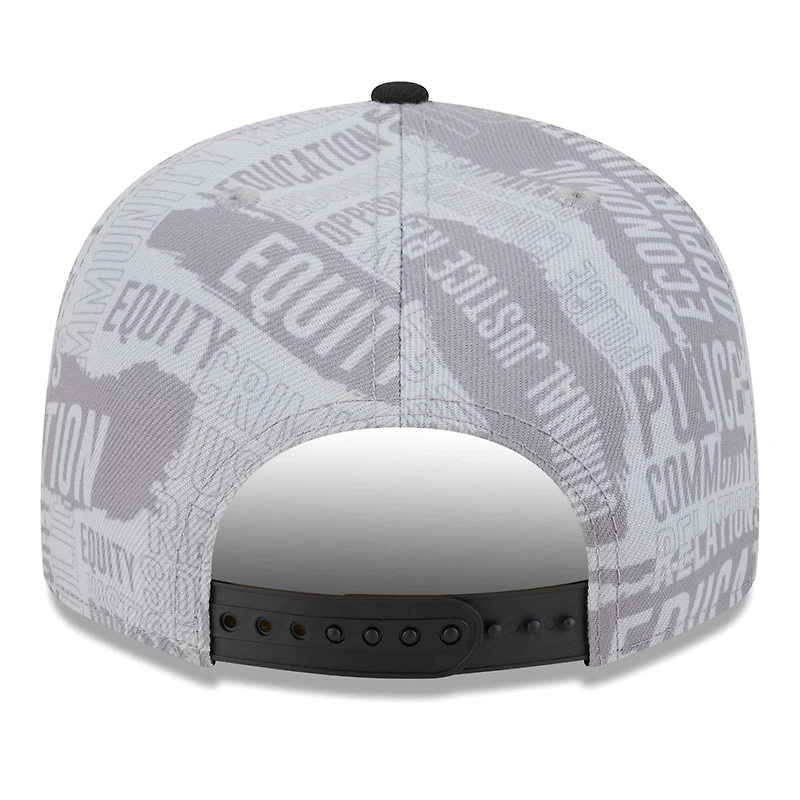 Men's New Era Gray/Black Miami Dolphins Inspire Change 9FIFTY Snapback Hat