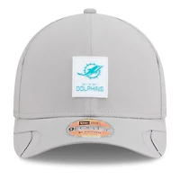 Men's New Era Gray Miami Dolphins 2025 Sideline  M-Crown 9FORTY Adjustable Hat