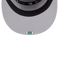 Casquette snapback 9FIFTY grise à panneau fendu pour homme New Era Miami Dolphins 2025