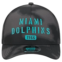 Men's New Era Gray Miami Dolphins Halftone Camo 9FORTY Hat