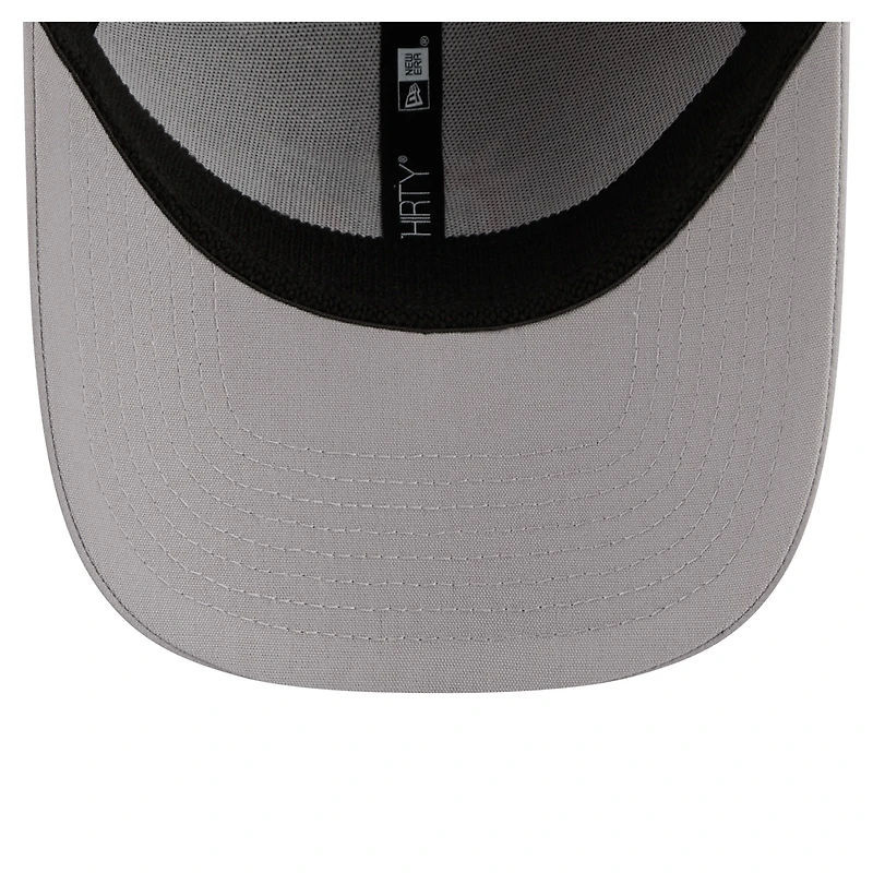 Men's New Era  Gray Miami Dolphins Perforated 39THIRTY Flex Hat