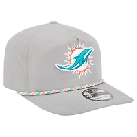 Casquette New Era grise Miami Dolphins Rope 19TWENTY pour homme