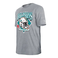 Men's New Era Gray Miami Dolphins Team Logo T-Shirt