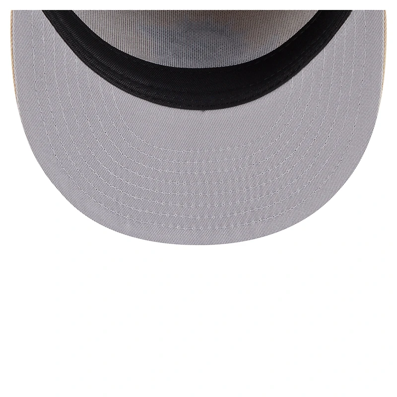 Men's New Era Light Beige/Olive Miami Dolphins Two-Tone Color Pack Split Panel 59FIFTY Fitted Hat