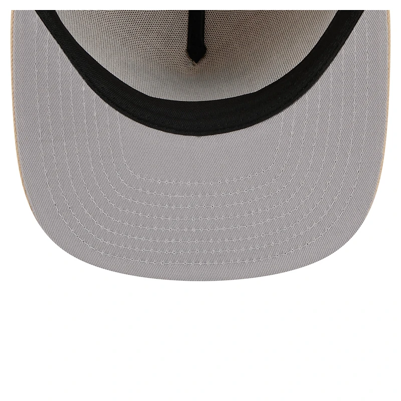 Men's New Era Light Beige Miami Dolphins Color Pack A-Frame 9FIFTY Snapback Hat