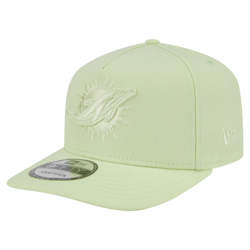 Casquette Snapback 9FIFTY Miami Dolphins vert clair New Era pour homme