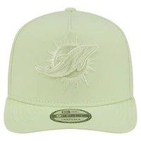 Casquette Snapback 9FIFTY Miami Dolphins vert clair New Era pour homme
