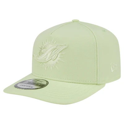 Casquette Snapback 9FIFTY Miami Dolphins vert clair New Era pour homme
