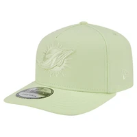 Casquette Snapback 9FIFTY Miami Dolphins vert clair New Era pour homme