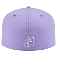 Men's New Era Light Purple Miami Dolphins Color Pack A-Frame 59FIFTY Fitted Hat