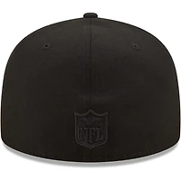 Men's New Era Miami Dolphins Black on Alternate Logo 59FIFTY Fitted Hat