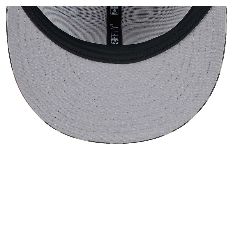 Casquette ajustée 59FIFTY Geo Camo des Dolphins de Miami New Era pour homme