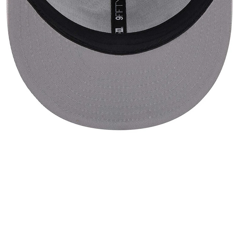 Men's New Era Miami Dolphins Main White on White 9FIFTY Snapback Hat