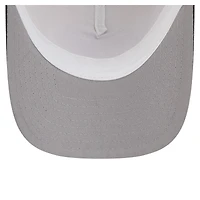 Casquette ajustable New Era 9FORTY pour homme, modèle Miami Dolphins, couleur naturelle, à monture en A et à couronne effilochée.