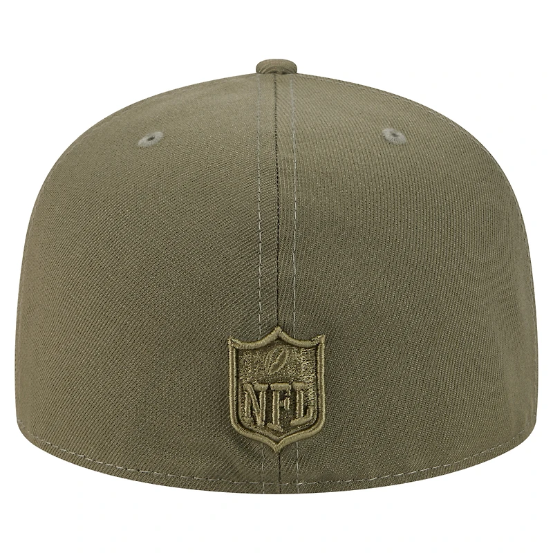 Casquette ajustée A-Frame 59FIFTY pour homme New Era, olive, Miami Dolphins, color pack