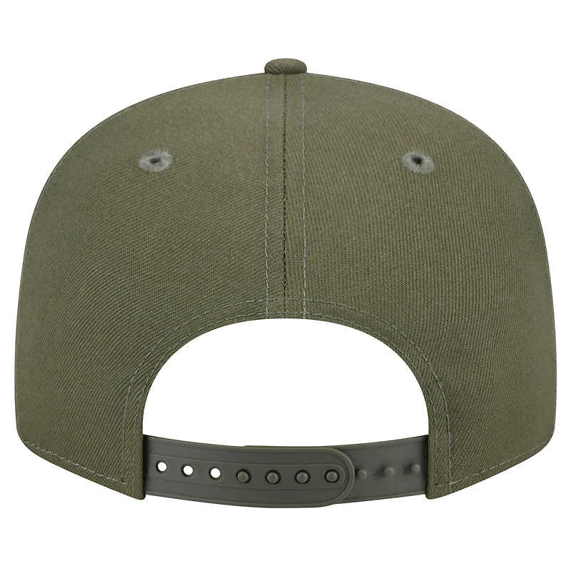 Casquette snapback Main 9FIFTY des Dolphins de Miami de New Era pour homme, olive