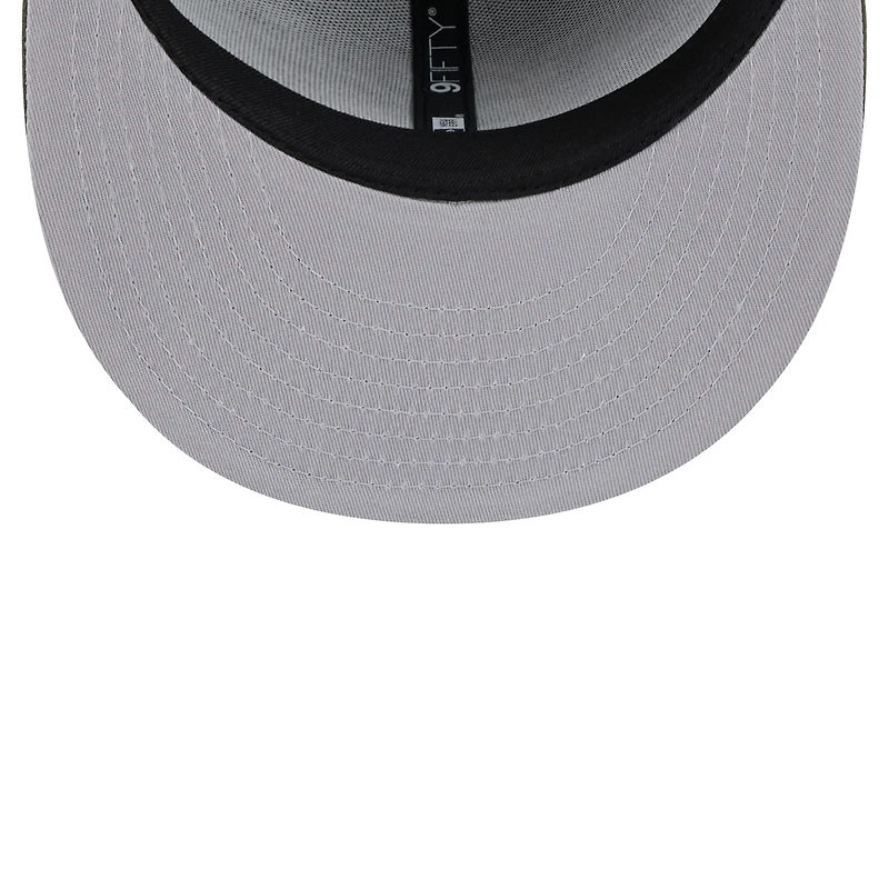 Casquette snapback Main 9FIFTY des Dolphins de Miami de New Era pour homme, olive