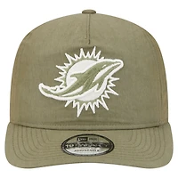 Men's New Era  Olive Miami Dolphins Nylon 19TWENTY Adjustable Hat