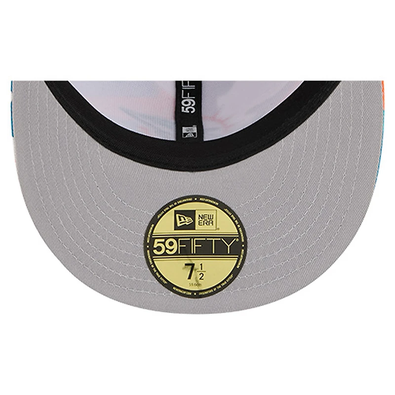 Men's New Era Orange/Aqua Miami Dolphins 59FIFTY Fitted Hat