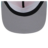 Casquette de golf à visière rabattable orange/aqua Miami Dolphins de New Era pour homme