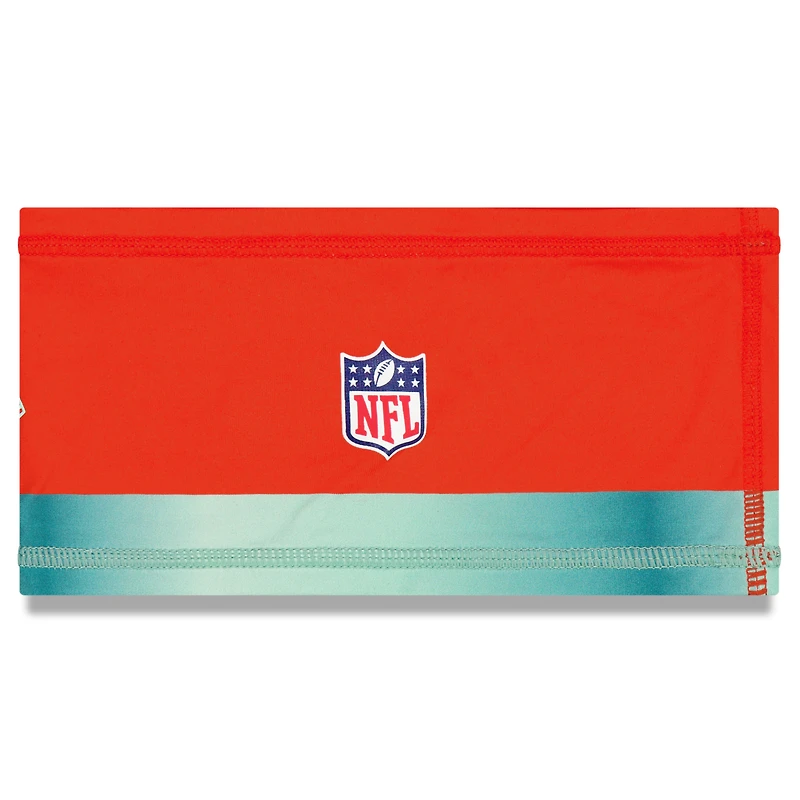 Bandeau orange New Era pour homme, collection Rivalries 2025 des Dolphins de Miami