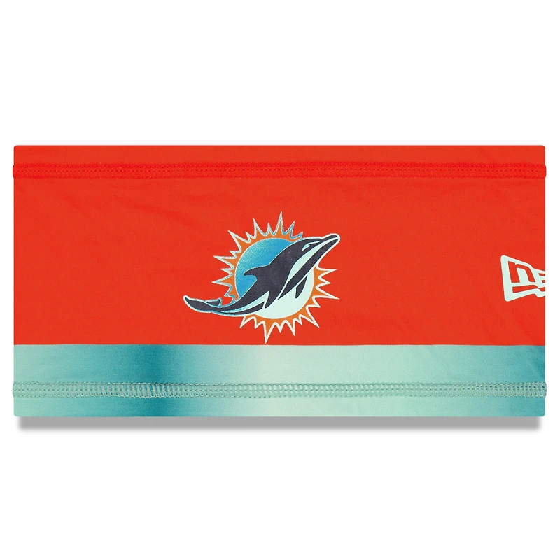 Bandeau orange New Era pour homme, collection Rivalries 2025 des Dolphins de Miami