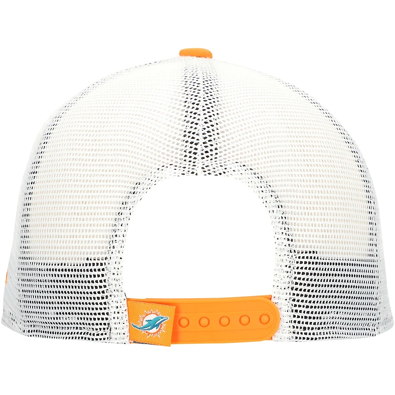 Casquette snapback orange Miami Dolphins Citrus 9FIFTY Trucker de New Era pour homme