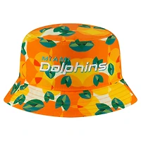 Chapeau bob orange Miami Dolphins Citrus de New Era pour homme