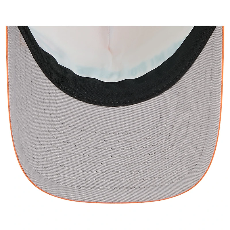 Men's New Era  Orange Miami Dolphins  Linear A-Frame 9FORTY Adjustable Hat