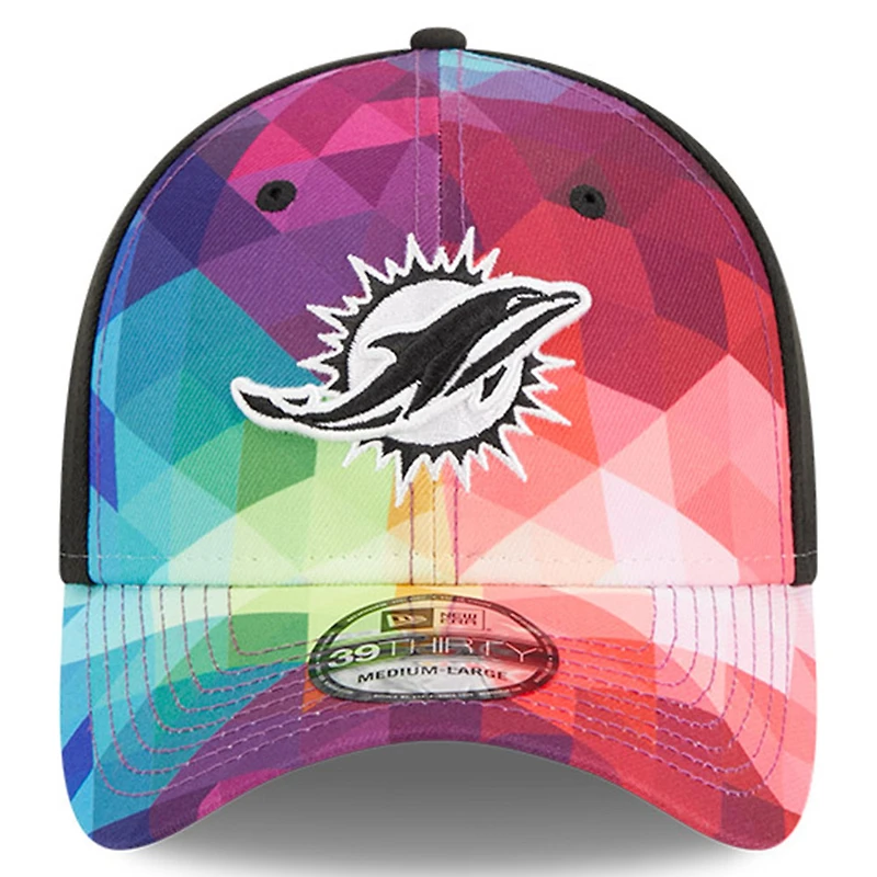 Men's New Era  Pink Miami Dolphins 2023 NFL Crucial Catch 39THIRTY Flex Hat