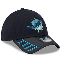 Men's New Era  Pitch Blue Miami Dolphins 2025 Rivalries Collection Fan Pack 39THIRTY Flex Hat