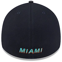 Men's New Era  Pitch Blue Miami Dolphins 2025 Rivalries Collection Fan Pack 39THIRTY Flex Hat